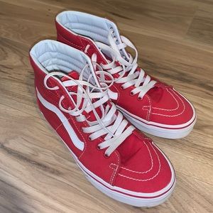 Vans women’s 8 men’s 6.5 RED